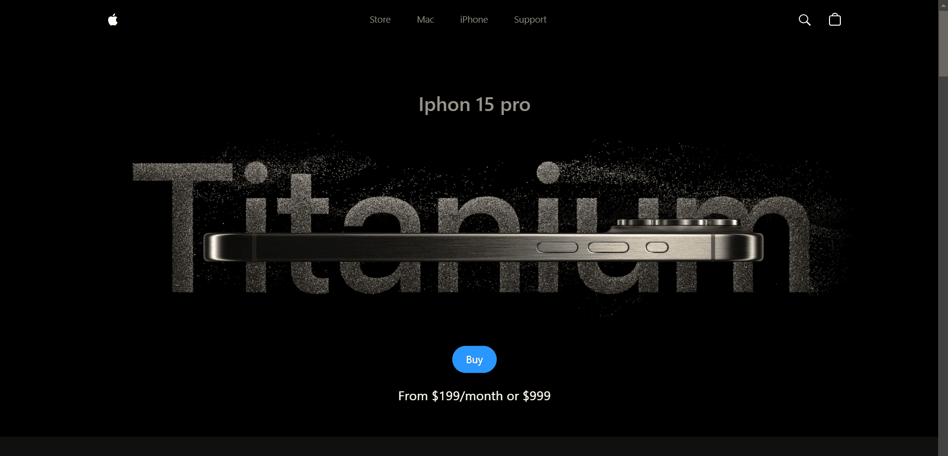 Iphone Website Clone  